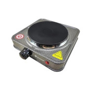 Плита електрична Domotec MS-5821 1кф., 1000Вт. (Сірий)