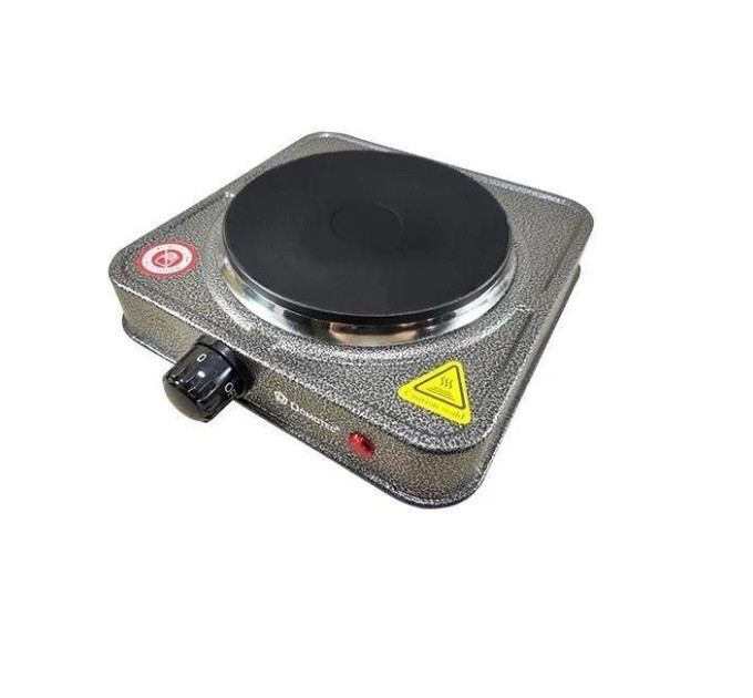 Плита електрична Domotec MS-5821 1кф., 1000Вт. (Сірий)