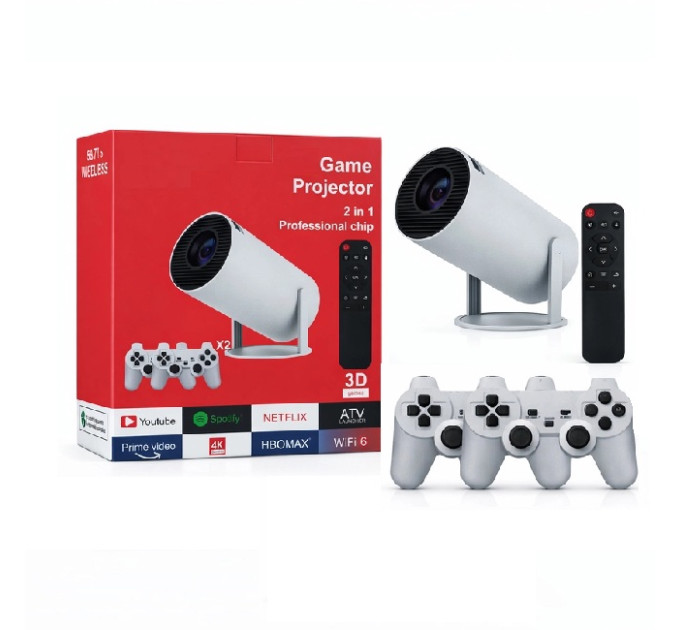 Смарт проектор з іграми Game Projector Android Wi-Fi