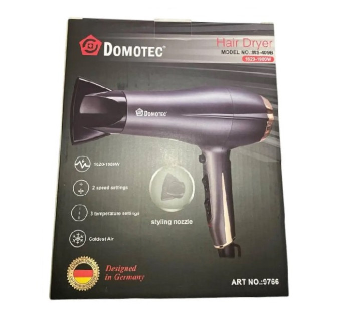 Фен для волосся Domotec MS-409В 1980Вт