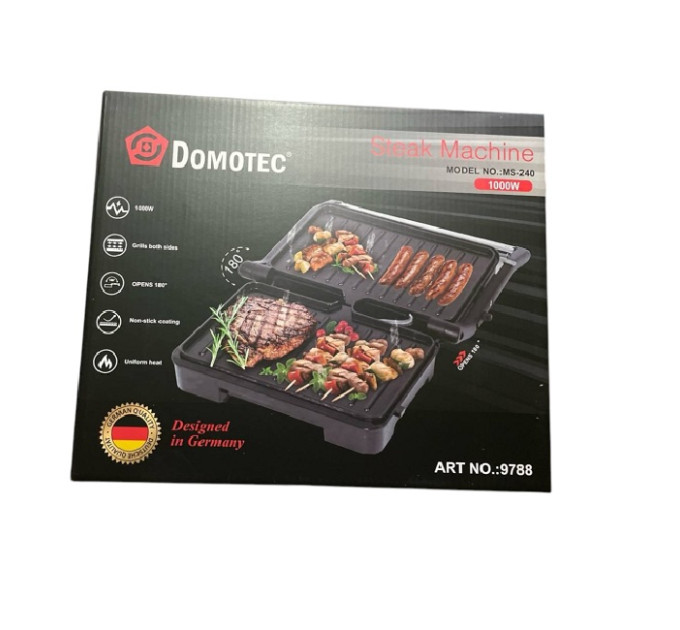 Гриль контактный  Domotec MS-240  1000Вт