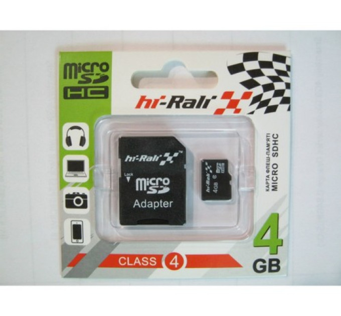 Карта памяти HI-RALI 04GB4 with Adapter