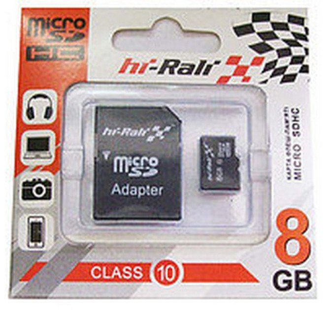 Карта памяти HI-RALI 08GB4 with Adapter
