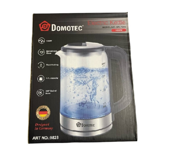 Электрочайник стеклянный Domotec R-7943 1,7л 1500Вт