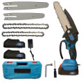 Акумуляторна ланцюгова пилка з 2 шинами DOMOTEC Chain Saw 6'' and 8"