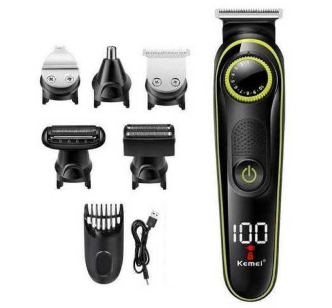 Машинка для стрижки 5в1 Kemei Km-696 