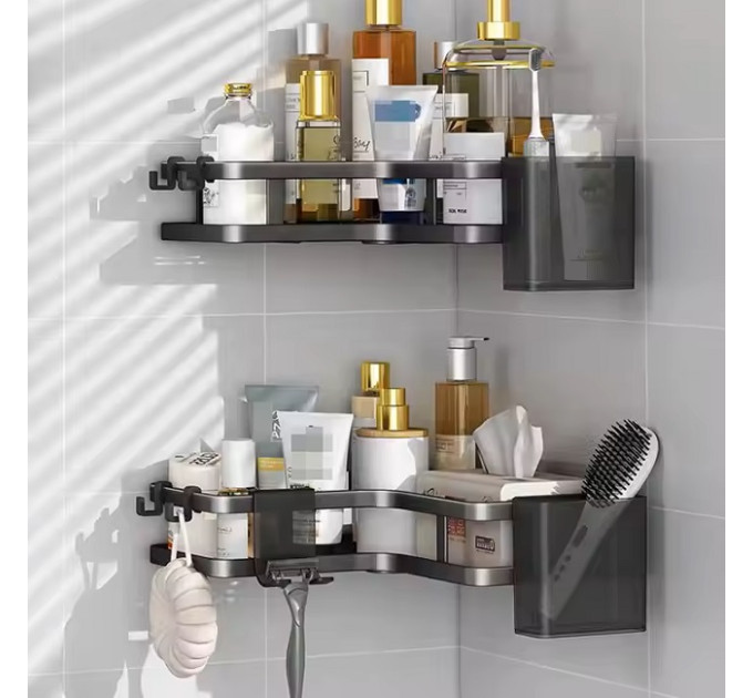 Кутова полиця для ванної 2шт Corner shower caddy
