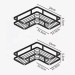 Кутова полиця для ванної 2шт Corner shower caddy
