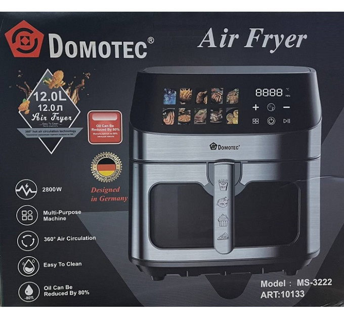 Аерофрітюрниця DOMOTEC MS-3222 2800W 12L