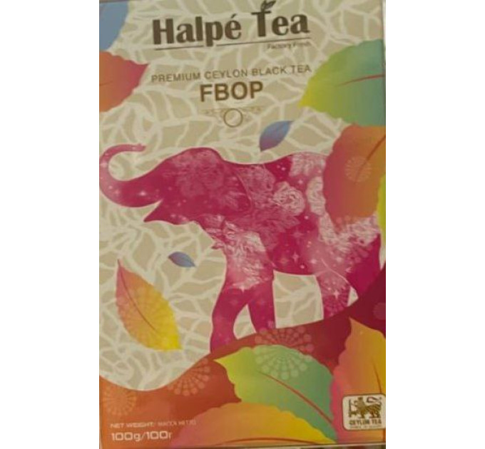 Чай HALPE TEA ФБОП 100 гр карт