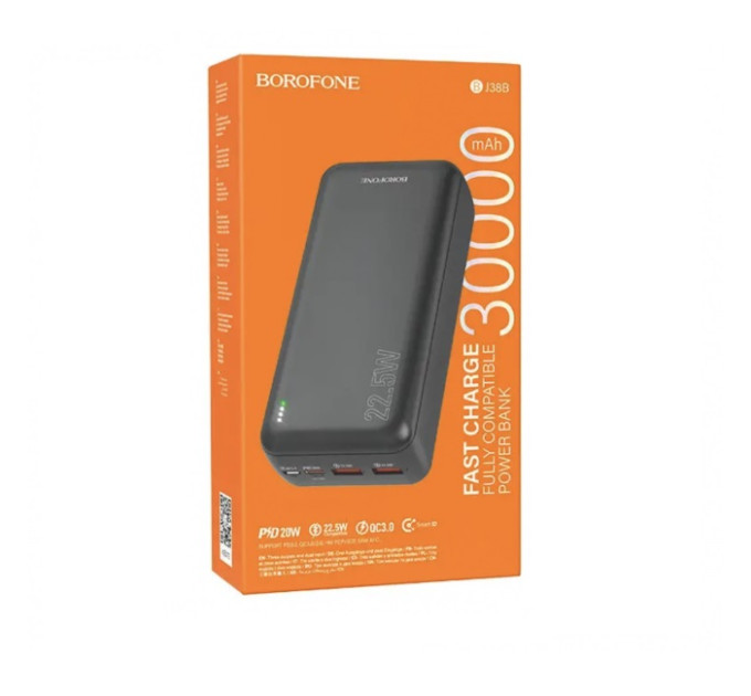 Мобільна зарядка BOROFONE Power Bank 30000MAH BJ 38B