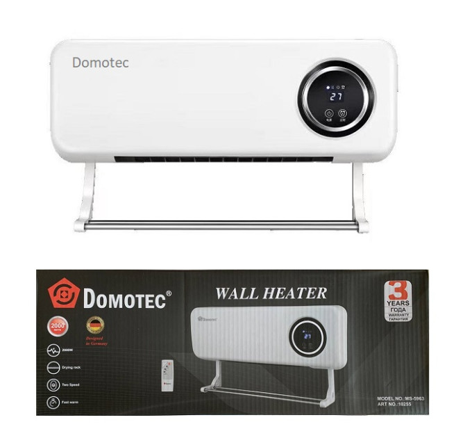 Настінний тепловентилятор DOMOTEC MS-5963 2000W