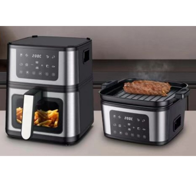 Аерофритюрниця + Гриль DOMOTEC MS-3225 7л  3800W