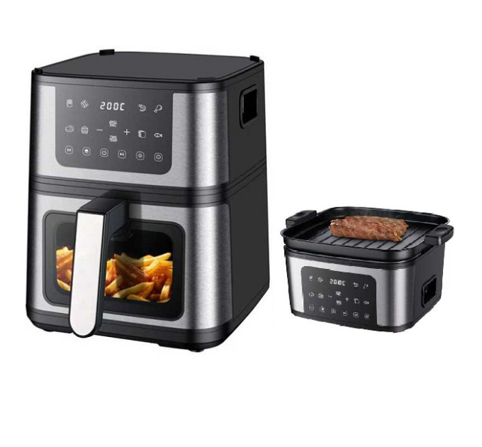 Аерофритюрниця + Гриль DOMOTEC MS-3225 7л  3800W