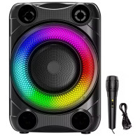 Бездротова караоке колонка з мікрофоном та RGB-підсвічуванням SPS 8148