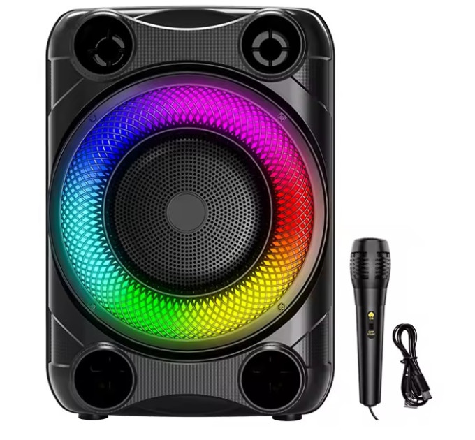 Бездротова караоке колонка з мікрофоном та RGB-підсвічуванням SPS 8148