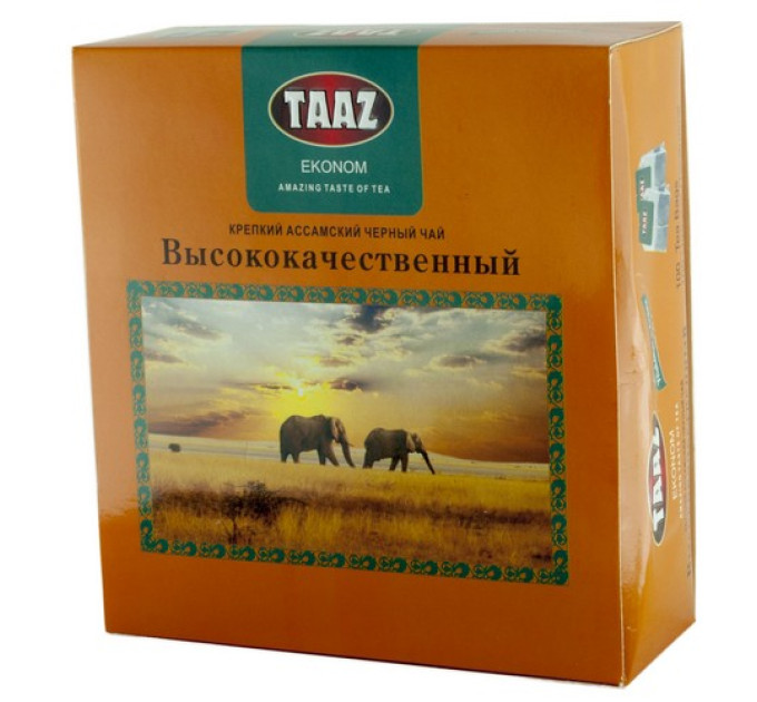 Чай TAAZ Пакетированый черный 100 шт ИНД