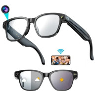 Смарт очки фотохромные с камерой 8MP, ChatGPT, Wi-Fi 