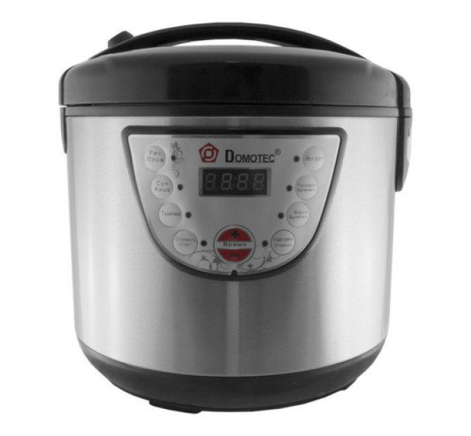 Мультиварка DOMOTEC MS-7722 Steel (5л, 8прог, 1000Вт)