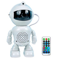Нічник проектор зоряного неба з колонкою Robot Astronaut