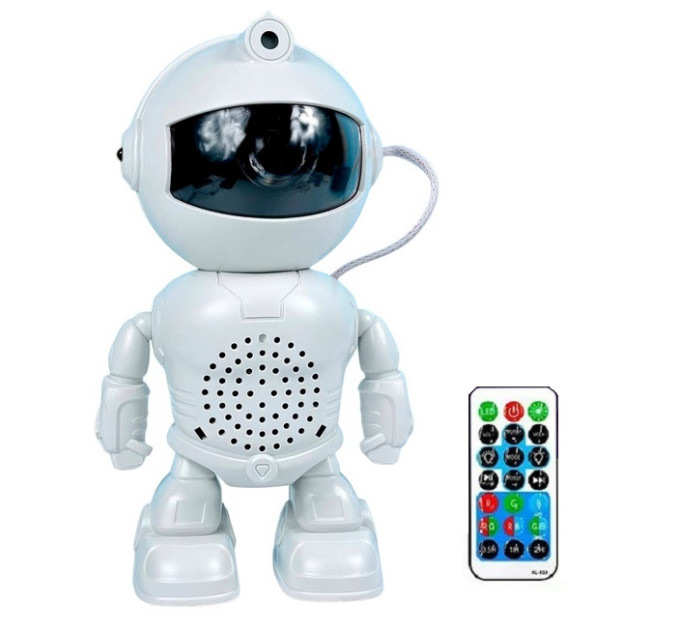 Нічник проектор зоряного неба з колонкою Robot Astronaut
