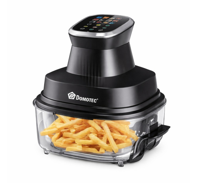 Аерофритюрниця зі скляною чашею 7л і сенсорним екраном DOMOTEC MS-3227
