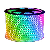 Гірлянда-стрічка (Rope-Lights) SMD5050-RGB зовнішня, пров.:прозорий, 100м (Різнокольорова)