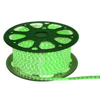 Гірлянда-стрічка (Rope-Lights) SMD5050-G зовнішня, пров.:прозорий, 100м (Зелений)