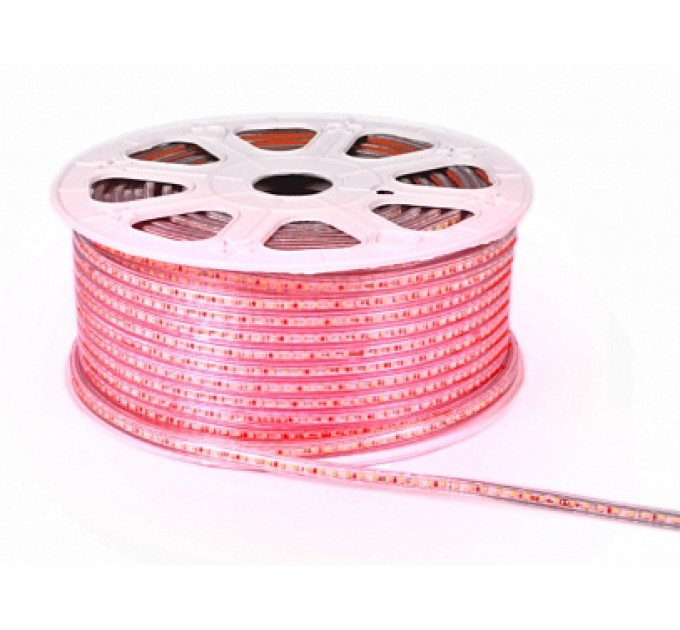Гірлянда-стрічка (Rope-Lights) SMD5050-R зовнішня, пров.:прозорий, 100м (Червоний)
