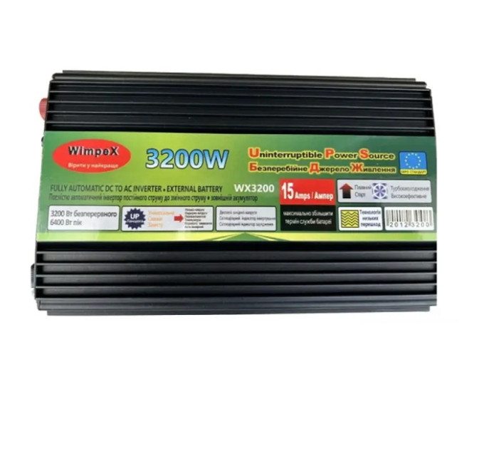 Перетворювач Wimpex 3200W 12V AC/DC UPS+CHARGE