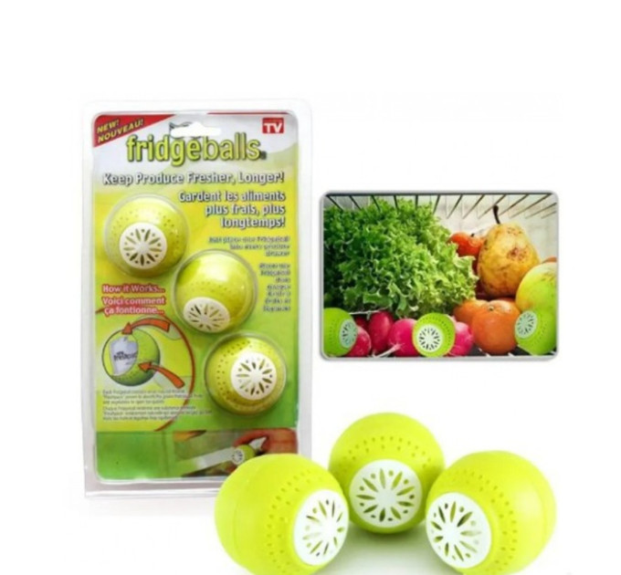 Кульки для видалення запаху в холодильнику Fridge Balls (3шт в уп.)