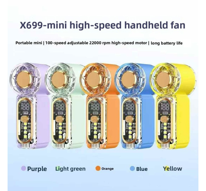 Вентилятор ручний акумуляторний X699 mini