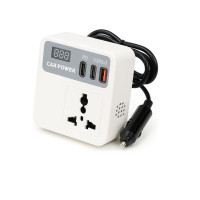 Автомобільний інвертор від прикурювача 12-220V з USB Car Power