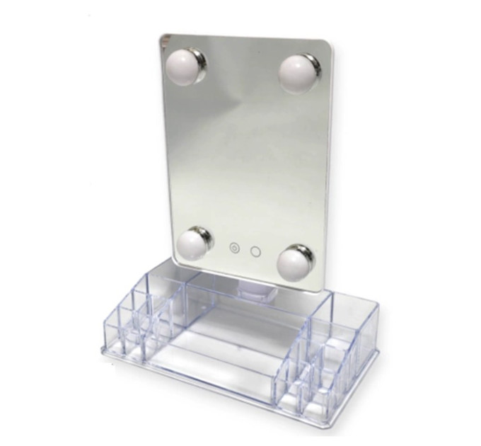 Дзеркало органайзер з LED підсвічуванням Cosmetic Mirror CY020-036