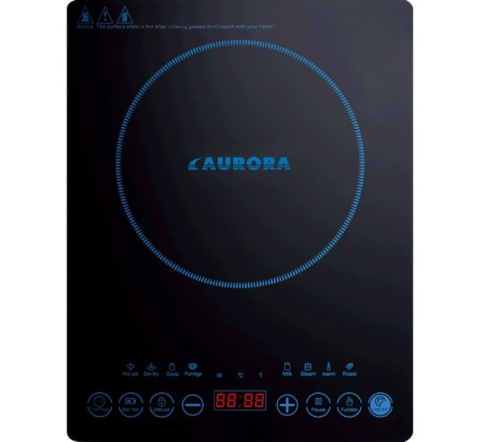 Плита індукційна AURORA AU-4470 1кф., 2000Вт. (Чорний)