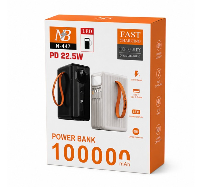Мобільна зарядка Neobatta N-447 100000mAh 22.5W